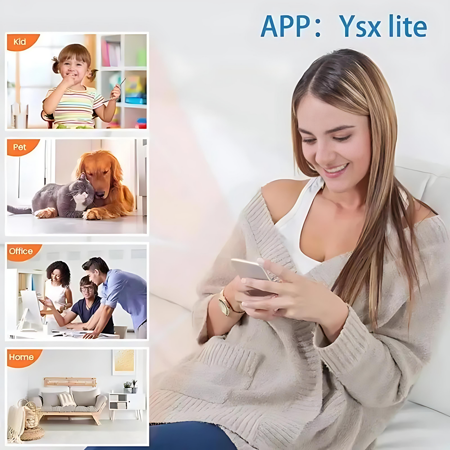 Indoor Security Camera Wireless Anti-theft Video Recording APP 1080P Support Memory Card IP Camera USB Voice X5 Camera