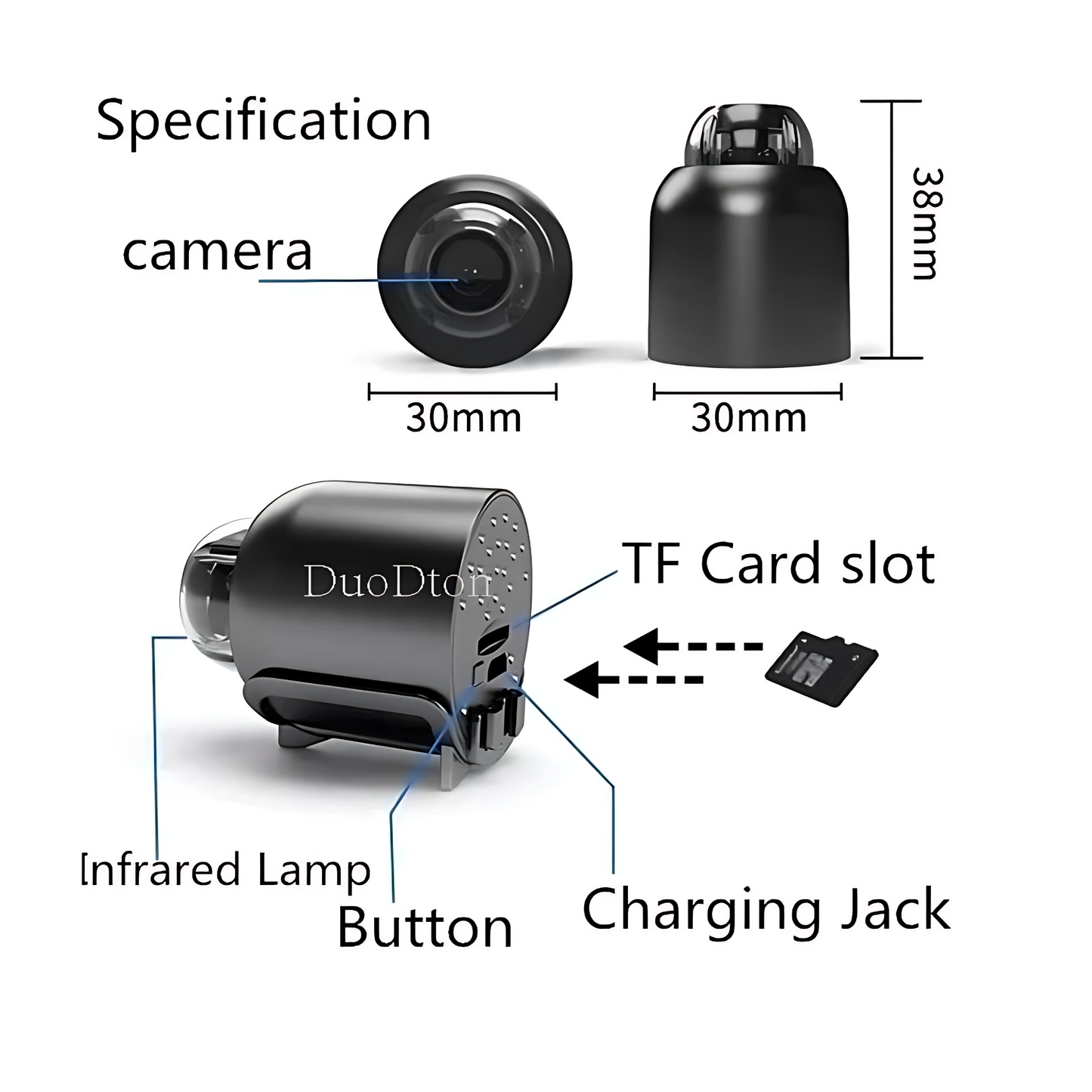 Indoor Security Camera Wireless Anti-theft Video Recording APP 1080P Support Memory Card IP Camera USB Voice X5 Camera